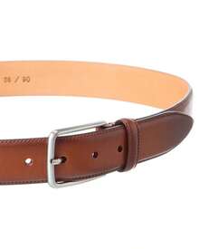 Bruno Magli Emilio Leather Belt - Brown - View 3