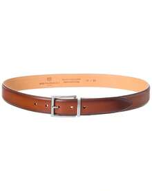 Bruno Magli Romeo Leather Belt - 棕色 - 查看 2