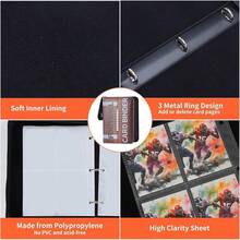 Football Card Binder 4 Pocket - Holds 400 Cards For Collecting - Football005 - View 10