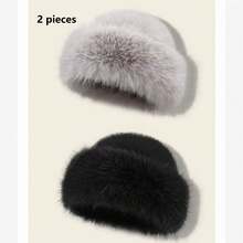 قبعة كاجوال خارجية بطراز مغولي، مناسبة للنساء الأوروبيات والأمريكيات، تصميم أزياء، ملابس خريف/شتاء - متعدد الألوان - مشاهدة 24