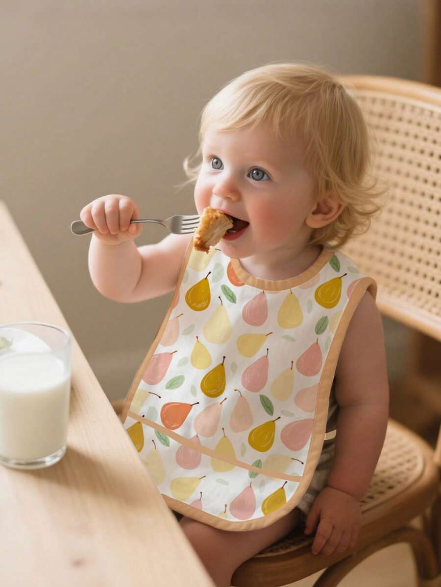 1PC Toddler Sleeveless Feeding Bib,Baby Bib,Washable Soft Toddler Bibs - Multicolor - View 1