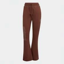 Adidas Fashionable & Versatile Women's Flare Drawstring Pants - Brown - View 1
