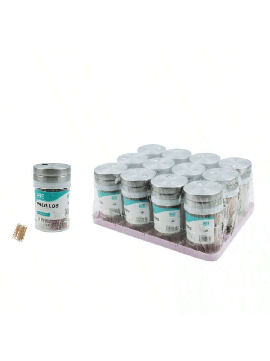 Palillo de dientes carbonizado con tapa de acero inoxidable