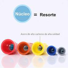 220PCS Conectores de Alambre con Resorte, Conectores Eléctricos de con Tuerca y Casquillo de Tornillo, Terminal de Tornillo, Tapones de 5 Tamaños - 220 Piezas Conectores de Capucha - Ver 6