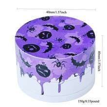 2.5"Metal Grinder, Four-Layer Aluminum Alloy Manual Grinder, Novel Design, Metal Mesh Screen, Common Tool Accessories, Easy To Carry, Spice/Herb/Tobacco Grinder, Halloween Gift, Halloween Party, For Friends And Family - Màu tím - Xem 6