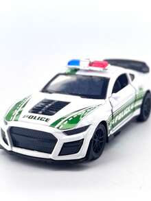 Toy Car For Boys, Openable Doors Toy Cars, Children's Alloy Small Cars, Sports Car, Racing Car, Simulation Vehicle Model - White - View 4