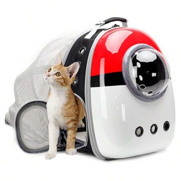 Cat Carrier Backpack, Back Expandable Space Capsule Pet Carrier Backpack Bubble For Kitten Small Dog Up To 5.5 Kgs, Backpack For Cat