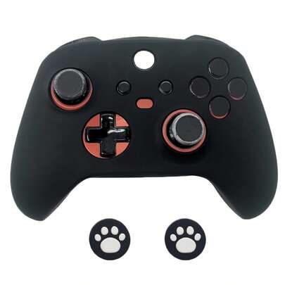 1 Set: 1pc Game Controller Cover + 2pcs Joystick Caps, Compatible With XBOX Series S And Series X, Anti-Sweat, Anti-Scratch, Anti-Dust, Enhances Gameplay Experience