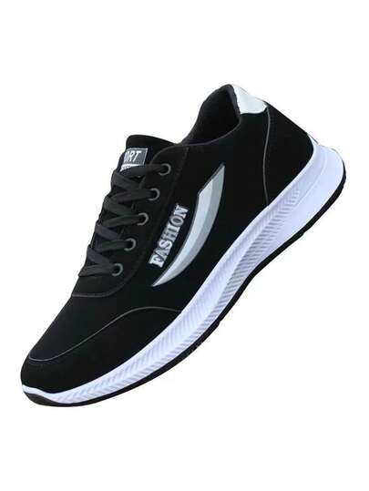 Nuevo negro y rojo antideslizante resistente al desgaste zapatos de baloncesto de los hombres, de moda versátil de malla transpirable correr zapatos deportivos casuales, al aire libre antideslizante resistente al desgaste zapatos de tenis de los hombres, adecuados para los zapatos para correr todos los días, los deportes al aire libre, fútbol, baloncesto, zapatos de viaje