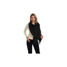 - Bufanda para mujer, diseo de pashmina, regalo de moda, novia, boda, dama de, cachemira, sensacin suave, invierno, clido, largo - Negro - Ver 1