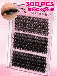 280/300 PCS Individual Lash Clusters D Curl 8-16mm Mix Wide Stem DIY Lash Clusters Natural Look&Extra Thick Reusable Individual Eyelash Extension Kit For Self Use At Home Or On-The-Go For Daily Life&Wedding&Dating&Party&Music Festival&Spring Day&Travel - D - View 13