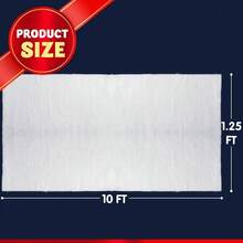 Rollo de manta de nieve de Navidad 15 pulgadasx 10 pies, 2 piezas gruesas blancas suaves para decoracin de Navidad, exhibiciones de pueblo, debajo del rbol de Navidad, decoracin de da festivo y exhibiciones de invierno - Blanco - Ver 5