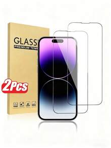2片裝雙層防碎鋼化玻璃螢幕保護貼，相容 iPhone 14 Pro Max/14/14 Pro/14 Plus/18 Pro Max/18 Pro/17/17 Pro/17 Pro Max/17 Air/16 Pro Max/16/16 Pro/16 Plus/15 Pro Max/15 Pro/15 Plus/15/13 Pro Max/13/12/11，9H 硬度，99.99% 高透明度，相容手機殼，防摔手機配件 - 無色 - 查看 23