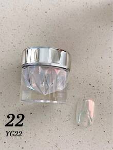 1/24-Color Moonlight Aurora Premium Mirror Nail Art Powder, With Storage Box, 24 Super Bright Mirror Powders, DIY Nail Art Decorations, Christmas Nail Art, Halloween Nail Art, Nail Decorations - 彩色 - 查看 23