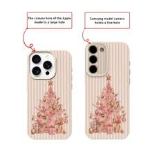 1 Ốp lưng điện thoại TPU họa tiết hộp quà cây thông Noel sọc hồng tương thích với iPhone 17 Pro Max/17/16 Pro Max/15/13/12/11, S20 FE/A15/S24/A55, Redmi Note 11/Note 12/Note 13 Pro, Ốp lưng điện thoại mềm bảo vệ toàn diện, chống rơi - trắng - Xem 7