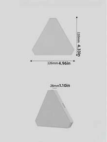 6/8/10/12pcs RGB Triangular Zodiac Wall Ambient Light - Game Exclusive, Phantasmagoric Smart Gaming Room Table Music Quantum Triangular Ambient Light (Gift Box Edition) - Triangle Colorful Quantum Light - View 13