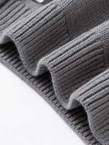 mini bala Baby Knit Sweater Soft Durable Warm Winter 2025 - Iron Gray - View 8