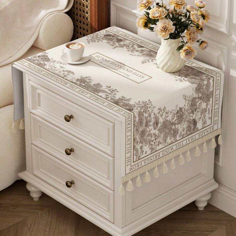 Mantel de mesa rectangular para dormitorio, protector de superficie de mesa, mantel decorativo para mesa de café de la sala de estar - Multicolor - Ver 1