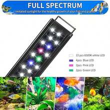 AQUANEAT LED Aquarium Light For Fresh Water, 12 Inch, Full Spectrum - As Pic - View 3