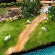 53 pezzi Decorazioni fai-da-te per giardino in miniatura, casa giocattolo, fiori, gruppi di fiori e erba per scenari, materiali per diorama e micro paesaggi realistici, decorazioni floreali per paesaggi e campi, regali per Natale, Ognissanti e compleanni