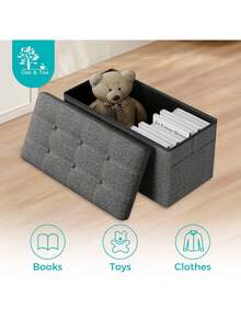 Oak&Tea Storage Benches - Grey - View 6