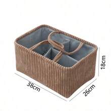 1pc Mommy Diaper Wet Wipes Storage Bag, Multi-Compartment Maternity Bag, Large Capacity Snack Basket - Multicolor - View 6