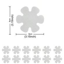 12 piezas Pegatinas antideslizantes para bañera y baño, cinta antideslizante con diseño de flores, tiras antideslizantes, alfombrilla antideslizante para ducha, huellas adhesivas duraderas, almohadillas antideslizantes para piso de madera, azulejos y escaleras, bañera, decoración de baño, decoración del hogar - Multicolor - Ver 15