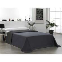Ecommerc3 Reversible, Lightweight, And Durable Quilted Bedspread - Adjustable Bedspread, Easy To Put On And Super Padded, Ideal For Different Size Beds. 100% Made In Spain - Antracita/Negro - View 2
