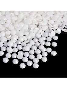 ICIQ 500/3000/2000/1200/10000/12500/20000顆 膠感黑色多色AB水鑽，3-5mm 大量批發低價樹脂非熱貼平底塑料DIY水晶 - 瓷白 - 查看 7