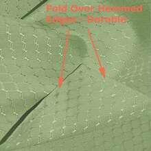 Heavy Duty 70 X 70 Inch Square Elegant Waffle Weave Check Jacquard Tablecloth Table Cover -Waterproof/Stain Resistant/Wrinkle Free - Great For Dinner Parties Wedding Light Sage Green - Green - View 4