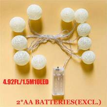 Thread Ball LED Fairy String Lights, Energy Efficient Decorative Fairy Lights, LED String Lights For Outdoor Indoor Bedroom Wedding Party Decor - Warm White. - View 10