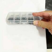 70/100/200/300/500支装碳钢锋利鱼钩套装，圆形单倒刺钩，3-12号，耐用渔具配件，黑色，钓鱼爱好者的理想之选 - 彩色 - 查看 10