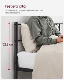 VASAGLE Bed Frames - Black - View 5