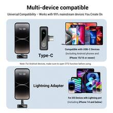 HITOZON Pro Wireless Lavalier Microphone: Plug & Play, Stylish Design, LED Display, Long Battery Life - For Smartphones, Computers, Laptops - Ideal For Content Creation, Live Streaming, Podcasting - Black - View 4