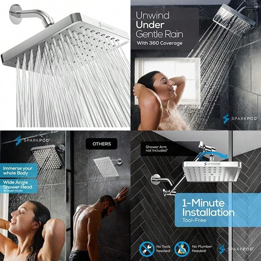 Fixed Showerheads - Multicolor - View 1