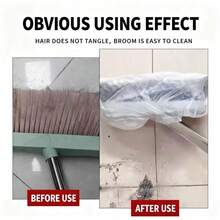 100个/套多功能一次性扫帚防尘套，地板毛发清洁套，缝隙吸尘清扫工具，适用于家庭、厨房、浴室、客厅、户外花园清洁 - 彩色 - 查看 5
