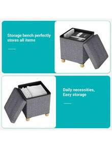 Outdoor Storage Benches - 淺灰色 - 查看 2