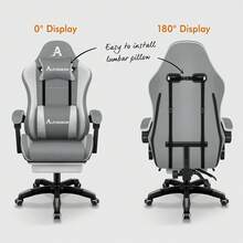 Home Office Chairs - Grey - View 11