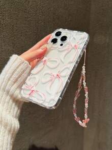 清新甜美蝴蝶結圖案防震手機保護殼 時尚手機配件 相容 iPhone 11/12/13/14/15 Pro Max/13 Pro Max/XR/XS/16 Pro Max/17 Pro Max A54 5G/A52/A14/A15/A12/S22/S21/S24/S25/S25 Ultra/S21 Ultra/A55 5G/A71 4G/A34 5G/A22/A13 4G/A05s 及其他機型 - 粉色 - 查看 4