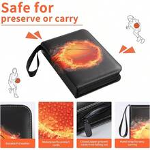 Football Card Binder 4 Pocket - Holds 400 Cards For Collecting - Basketball001 - View 8