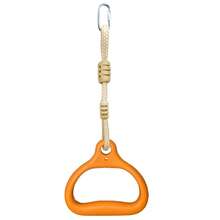 Anillo de juguete de barra de mono, barra de suspensión y anillo de hardware para marco de escalada de jardín interior y exterior, anillo colgante, anillo de tracción, equipo de fitness, anillo de tracción - Naranja - Ver 5