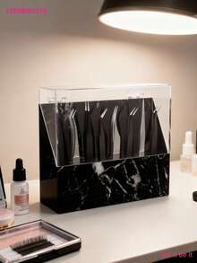 Soporte de pinzas de acrílico de 8 agujeros, adecuado para suministros de extensión de pestañas, uso en salón de uñas - Multicolor - Ver 3