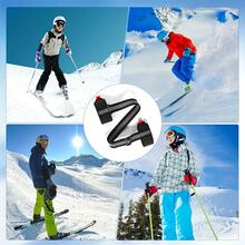 1pc Heavy Duty Ski & Snowboard Carrier, Portable Shoulder Straps, Transporting Dual Boards And Ski Poles, Adjustable Buckles, Includes Storage Bag, Ergonomic Design, Ski Backpack Accessory, Winter Sports Gear, Reinforced Transport Holder, Waterproof Lightweight Boot Bindings, Ideal For Skiing Enthusiasts, Christmas New Year's Gifts