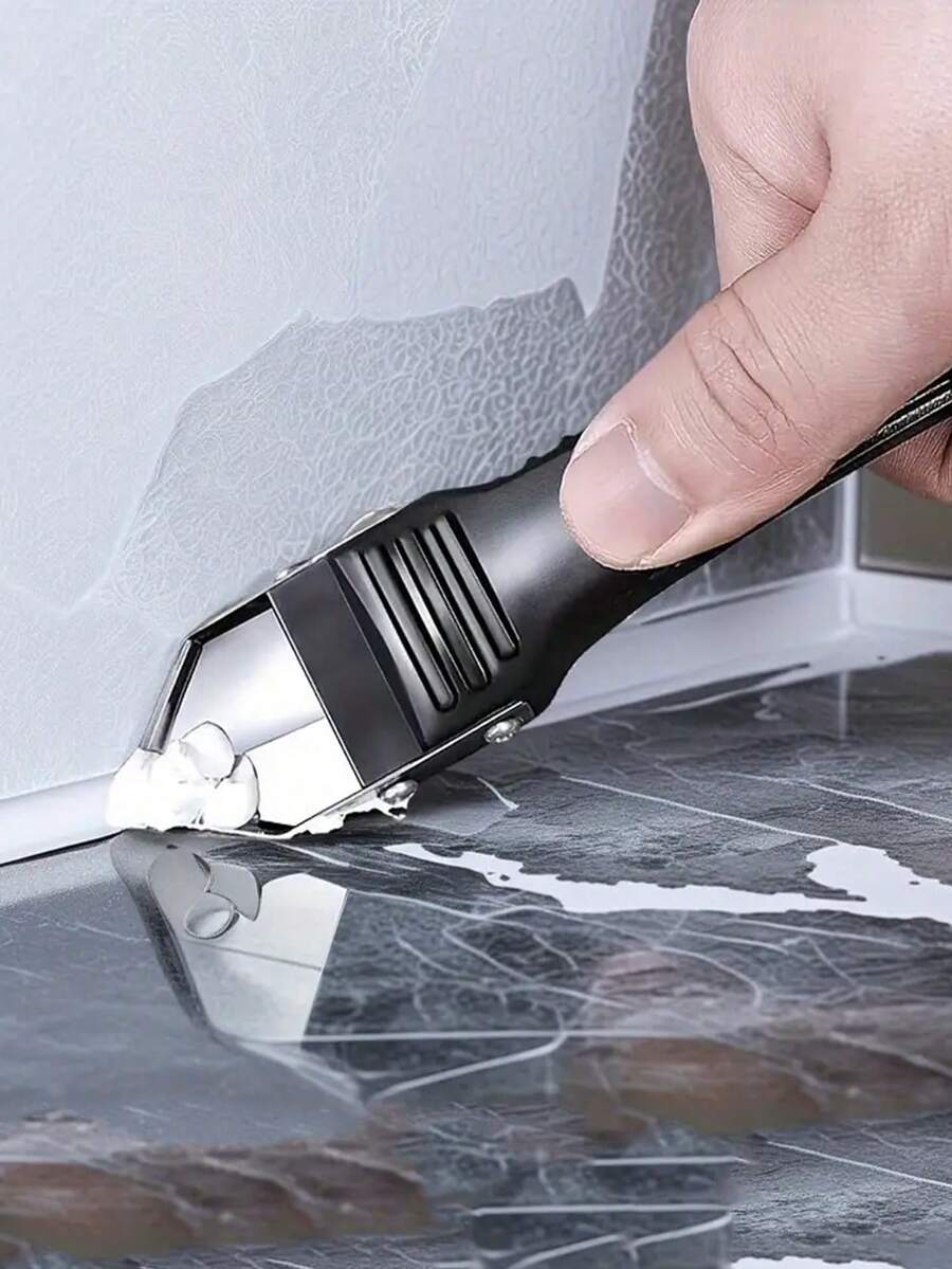 Kit multifuncional de 5 en 1 para remover calafateo: Fácil remoción de lechada, acabado de sellador, raspado de pegamento para mejoras en cocina y baño - Multicolor - Ver 1