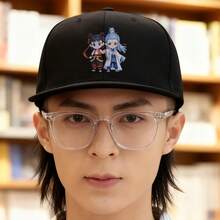 Design included! Popular anime "Ne Zha" character included. Black cap low cap Baseball cap duckville cap breathable duck cap baseball cap large head around sports graphic print unisex fashionable visual snapback ball cap flat bill cap snapback cap retro haphop baseball cap low cap snapback cap small head around - ブラック - チェックする 2
