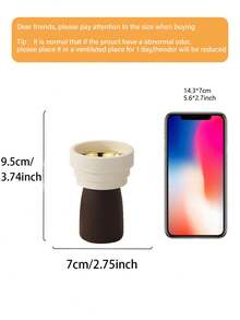 这款简约的双色树脂香炉是客厅和家庭办公室的理想之选，为现代家居装饰和香氛角落增添时尚氛围。它可用于家居装饰、办公室、节日和瑜伽工作室装饰以及香薰疗法。此外，它还可以作为客厅装饰品、返校礼物、毕业礼物、纪念品、情人节礼物、送给女性的礼物以及结婚礼物。 - 彩色 - 查看 3