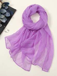 1pc Women's Silky Shawls And Scarves, Suitable For Evening Gowns, Lightweight And Soft, Perfect For Bridesmaids, Weddings, Formal Parties, Etc., Organza Shawls.