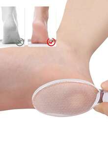 1 件装纳米玻璃足锉 - 纳米玻璃双头足锉，有效去除死皮和老茧，高效去除脚后跟角质，打造光滑双足，手动修脚磨砂器 - 彩色 - 查看 4