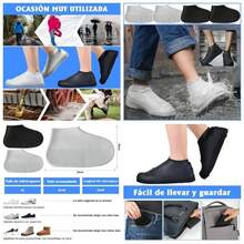 WADAYEY Cubre Zapatos Impermeable Lluvia para Hombre y Mujer, Cubierta para Calzado de Viaje Plegable, Antideslizante y Reutilizable - SG - Ver 1