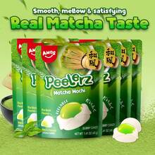 AMOS Peelerz Matcha Mochi Gummy Candy, Peelable Rice Mochi Flavored 1.41oz Packs-Real Matcha Taste Snack Gummy Candy, Smooth, Mellow&Satisfying, Peelable Design, Novelty Candy, Glutenfree Snack - 1 Pack - View 5